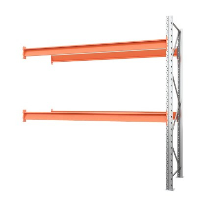 Дополнительный паллетный стеллаж 2500х2700х1100 мм. Ярусы: пол+2