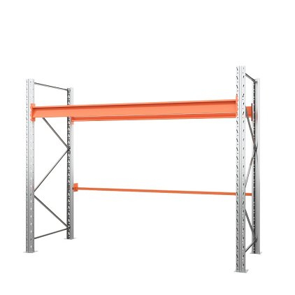 Стеллаж паллетный 2000х2700х1100 мм. Ярусы: пол+1