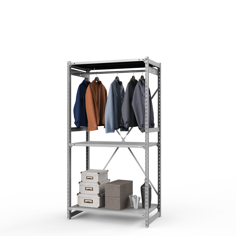 Стеллаж металлический для одежды ТСУ Универсал, 2000х1000х500 мм. полки: метал. усил. 3 шт.