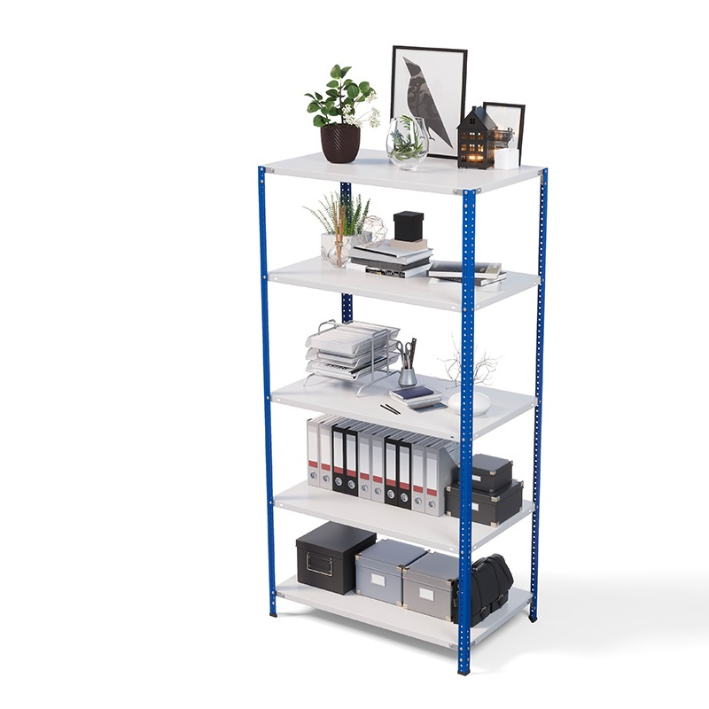 Стеллаж ТС Лайт 2000х1000х600, 5 полок, синие стойки