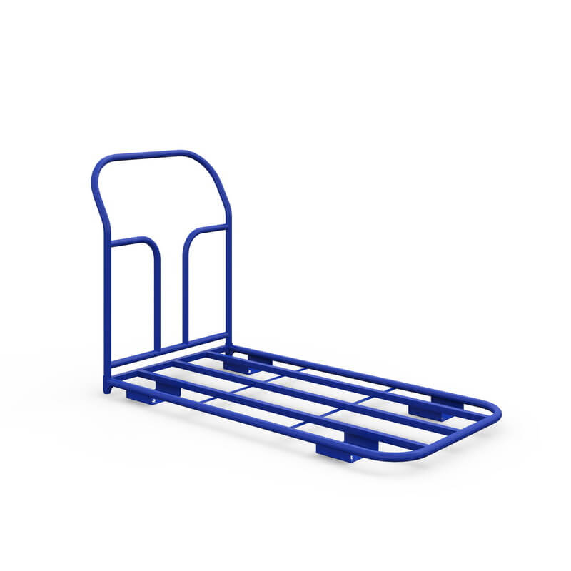 Тележка платформенная каркасная ТК 8 (г/п 450 кг, 1000x700 мм, колеса черная резина 160 мм)