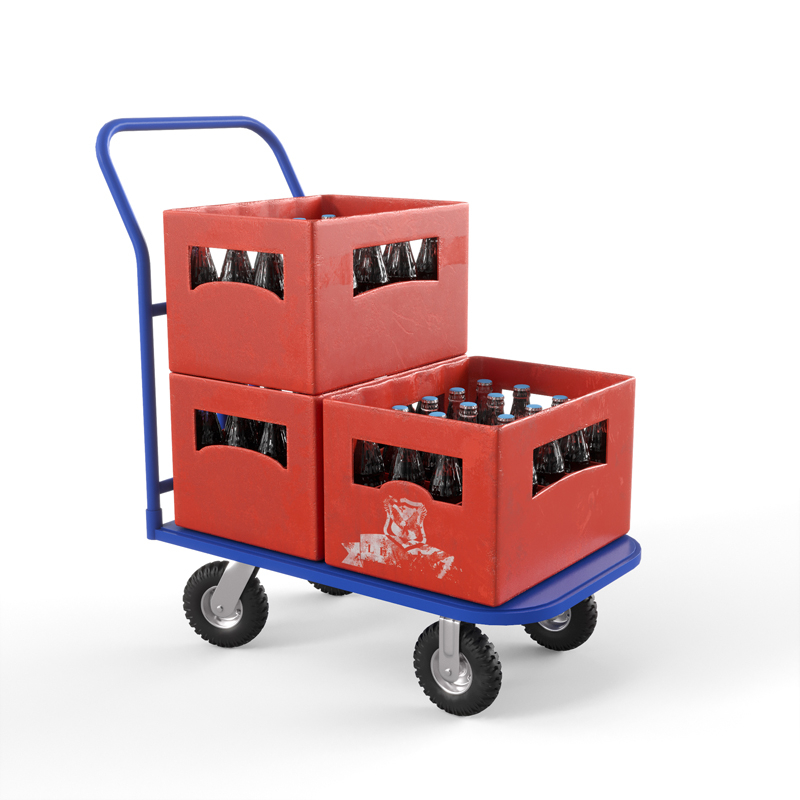 Тележка платформенная ТПТ (г/п 300 кг, 900x600 мм, колеса пневматические 210 мм)