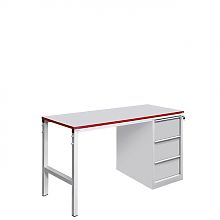 Стол металлический промышленный с тумбой СП-1500Т3