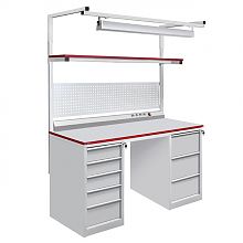 Стол металлический промышленный на базе 2-х стационарных тумб ТС (СП-1500Т2Т2)