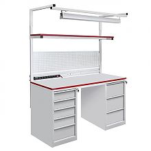 Стол металлический промышленный на базе 2-х стационарных тумб ТС (СП-1500Т2Т2)