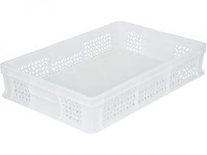 Ящик 600х400х120 мм перфорированный, без ручек морозостойкий