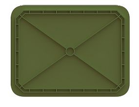 Лоток кондитерский сплошной 435х335х110 (12.431F.72.РЕ R)