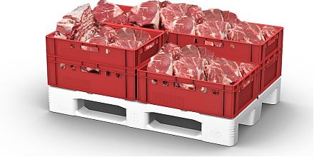 Ящик для мяса Е1 (морозостойкий) 600х400х120 (12.421.70.R)
