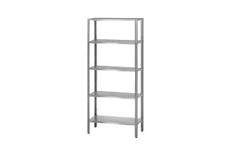 Стеллаж полочный СПЛп - 1500x600x1600 Profi Inox (полка сплошная 5 шт.)