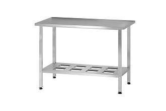 Стол производственный СПРп - 1800x800x860 Profi Inox (полка-решетка)
