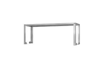 Полка-надстройка настольная ПННн - 1000x400x400 Norma Inox, нерж., 1 уровень