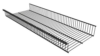 Корзина стационарная 903х340х85 (Черный)