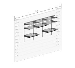 Гардеробная система GS. Гардеробная №6