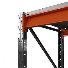 Стеллаж металлический Оптима, 2500x1530x785 мм. Ярусы: 4 шт. метал