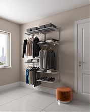 Гардеробная система Практик Home Optima G120 графит