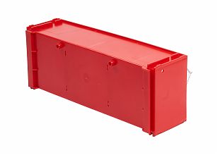 Короб откидной F-300-3, 300х98х112мм, красный, прозрачный