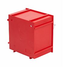 Короб откидной F-70-1А, 70х51х75мм, красный, прозрачный