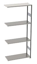 Стеллаж S90 2480х900х500, 4 полки, доп. секция