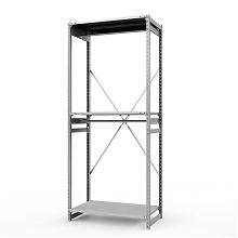 Стеллаж металлический для одежды ТСУ Универсал, 2500х1000х600 мм. полки: метал. 3 шт.