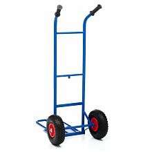 Тележка грузовая КГ-150-пневмо-255 с откидной полкой, грузоподъемность 150 кг