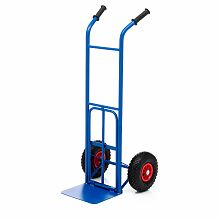 Тележка грузовая КГ-150-PU-1120-255 с откидной полкой, грузоподъемность 150 кг