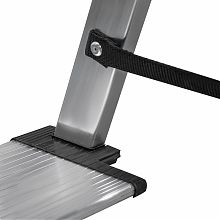 Стремянка алюминиевая двухсторонняя со ступенями 130 мм и площадкой 350х260 мм NV1127.2