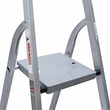 Стремянка алюминиевая со ступенями 130 мм и органайзером NV2118.4