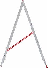 Лестница алюминиевая двухсекционная многофункциональная NV2220.11