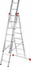 Профессиональная алюминиевая усиленная трёхсекционная лестница NV3231.15