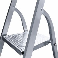 Стремянка алюминиевая со ступенями 130 мм и органайзером NV1118.3