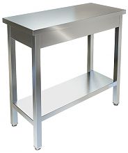 Ванна моечная односекционная сварная ВМС 1200x700x860 (полка с отверствием под смеситель)