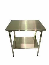 Ванна моечная односекционная сварная ВМC 500/1 Нержавеющий каркас (полка с отверствием под смеситель)