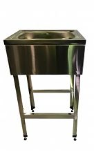 Ванна котломоечная односекционная ВК 1200x800x860 Нержавеющий каркас (полка с отверствием под смеситель)