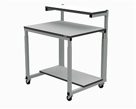 Стол компьютерный 900х700 мм ESD (RAL7035)