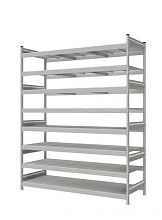 Стеллаж СТ-023 полочный 3000x2100x800 8 яруса окрашен