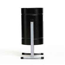 Металлическая урна «Уралочка Бюджет» (Глубокий черный шагрень)