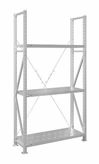 Стеллаж MS U 200x150x50/3 (Нагрузка на полку 300, перфорированная)